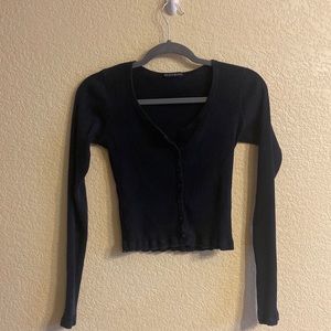 Brandy Melville Zelly Top long sleeve in navy.